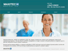 Tablet Screenshot of maxitechmed.com